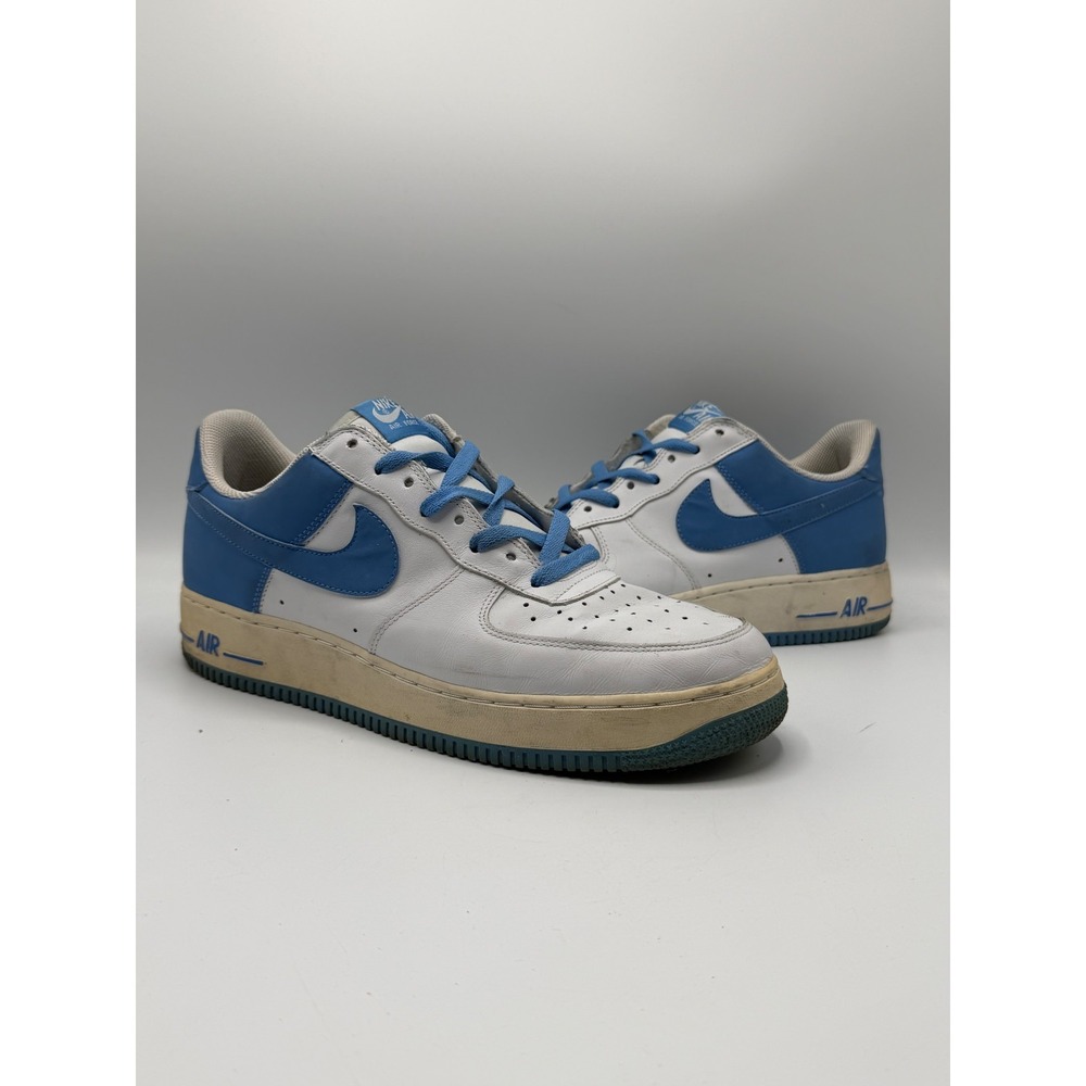 Nike Air Force 1 White University Blue 306353-149 Mens Size 12 No Box